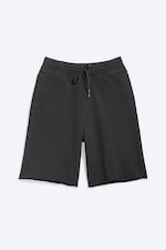Tvättad Svart - Baggy jersey skate shorts - 4