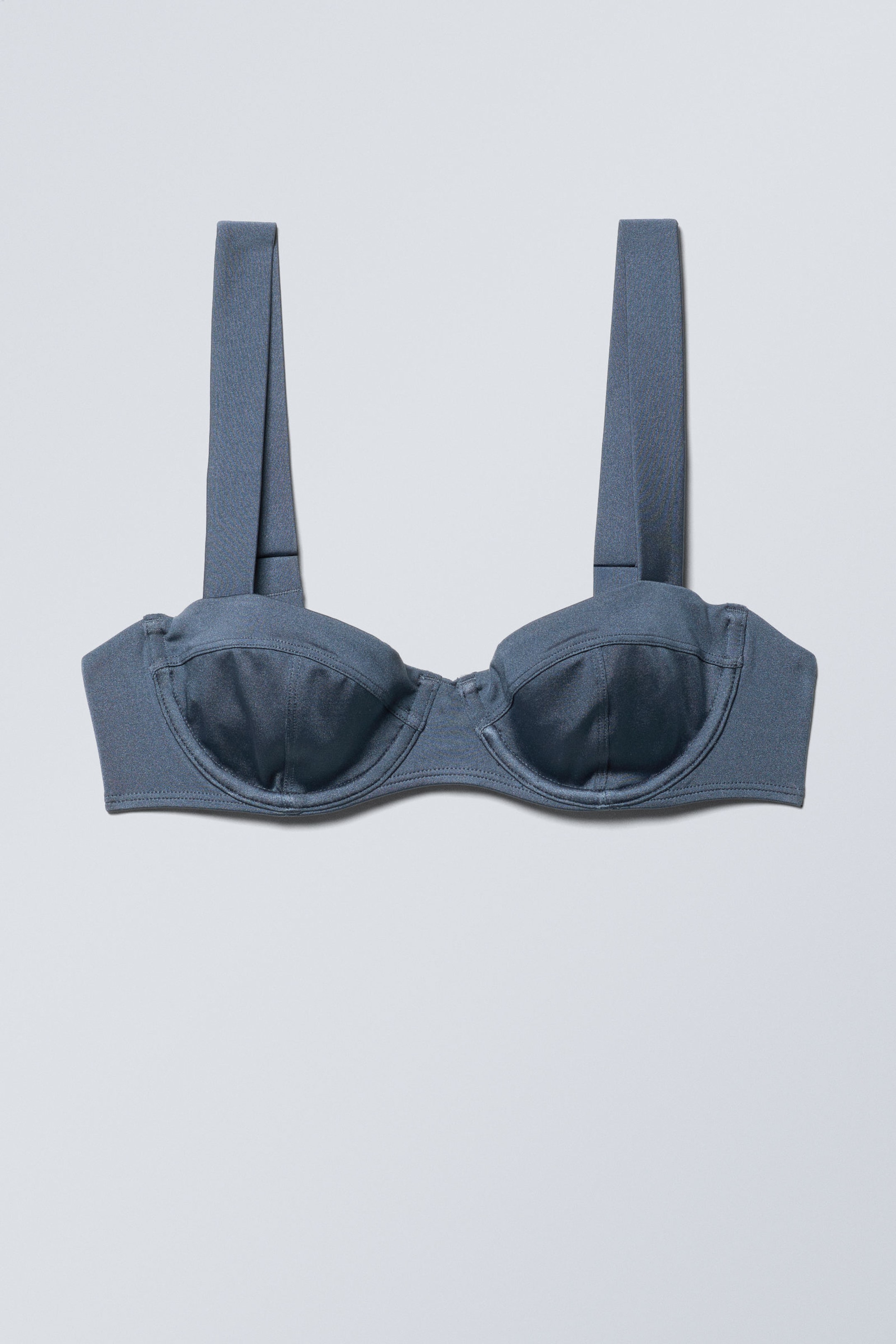 Dark Dusty Blue - Wire Bikini Top - 1