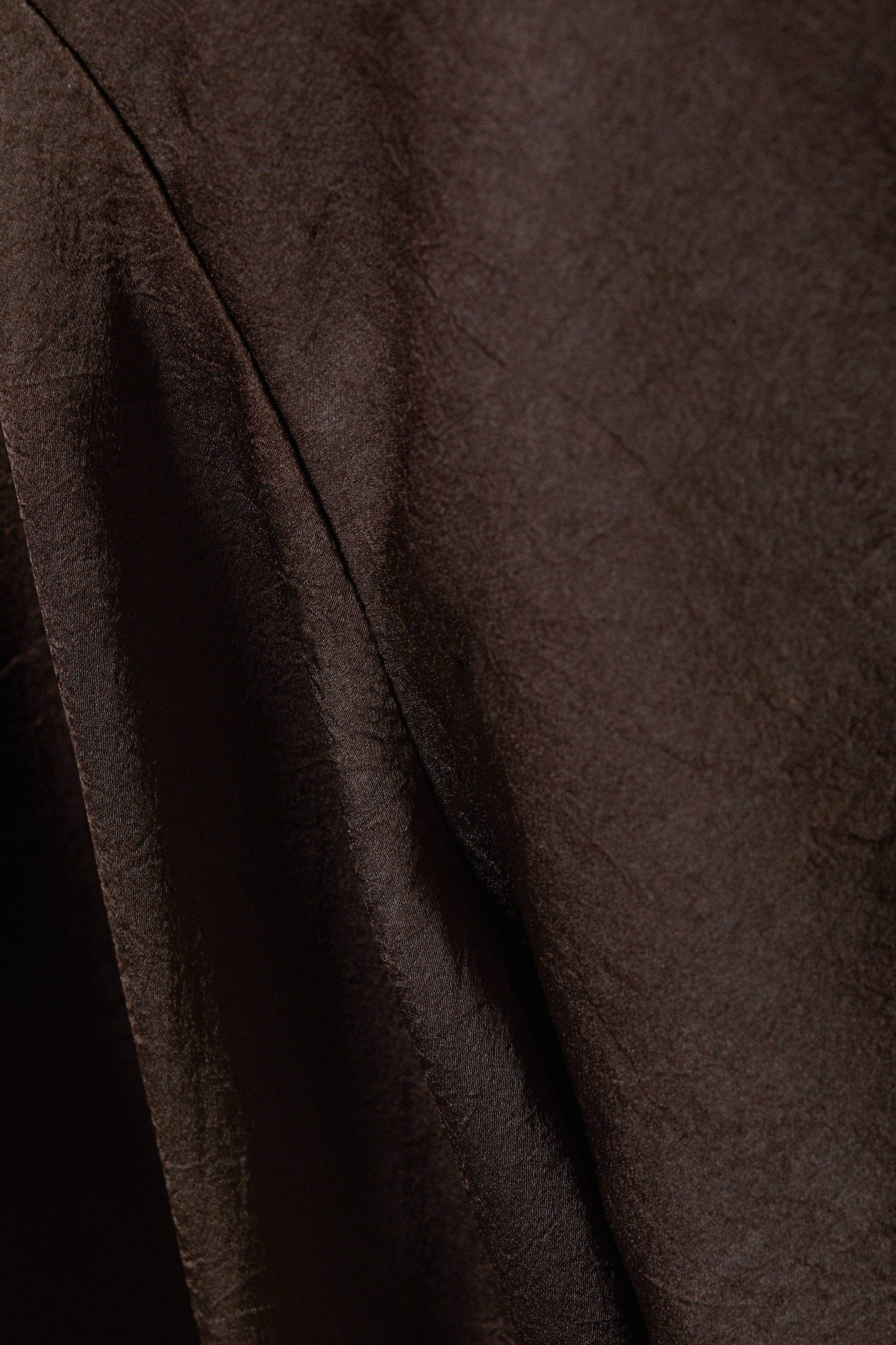 Donkerbruin - Asymmetrische minirok - 4