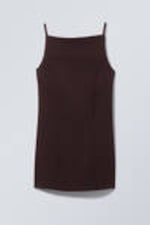 Dark Plum - Mini Suiting Dress - 0