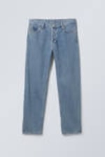 90s Blue - Mittelblau - Barrel Relaxed Tapered Leg Jeans - 8