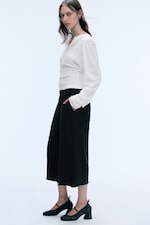 Black - Terry 7/8th trousers - 0