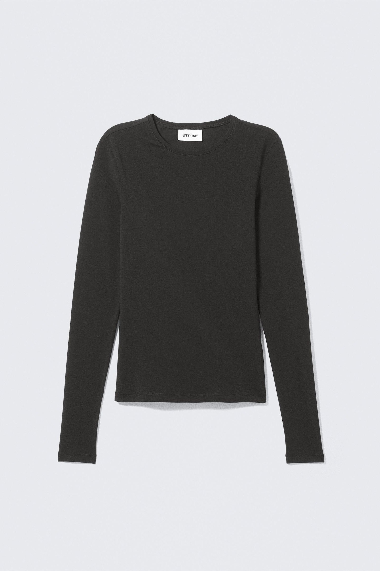 Wide Sleeve Fitted Tee Black