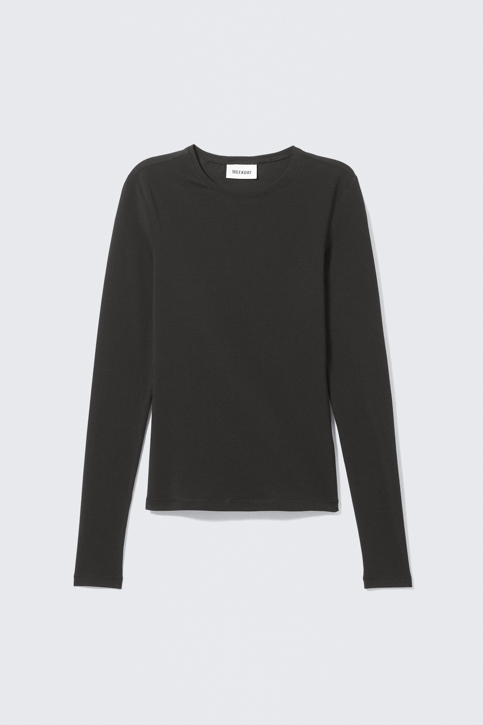 Slim Fitted Long Sleeve - Black/Dark Brown/White/Dark Dusty Blue/Dark Red/Dark Khaki Green/Bright Orange - 2
