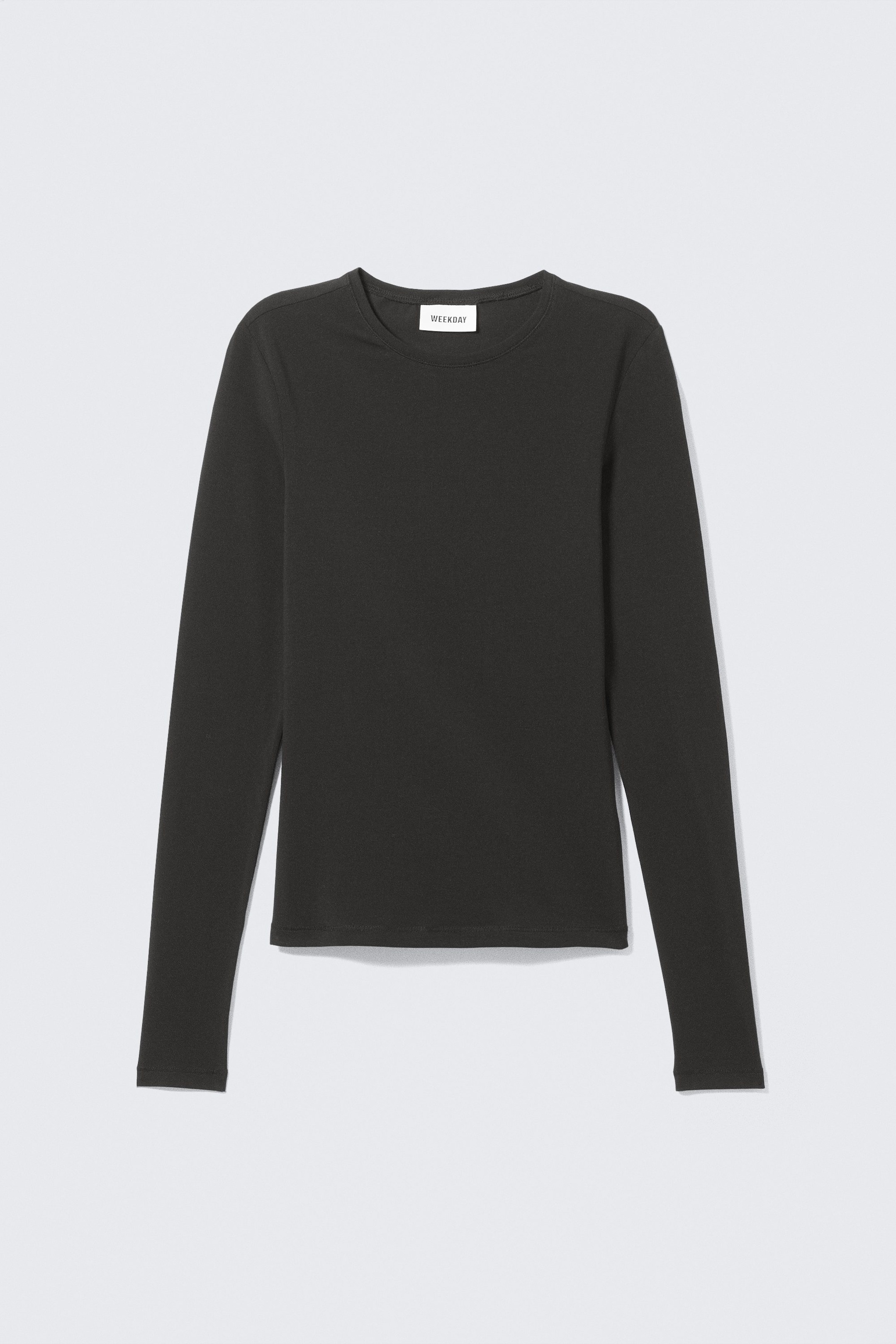 Black - Slim Fitted Long Sleeve - 3