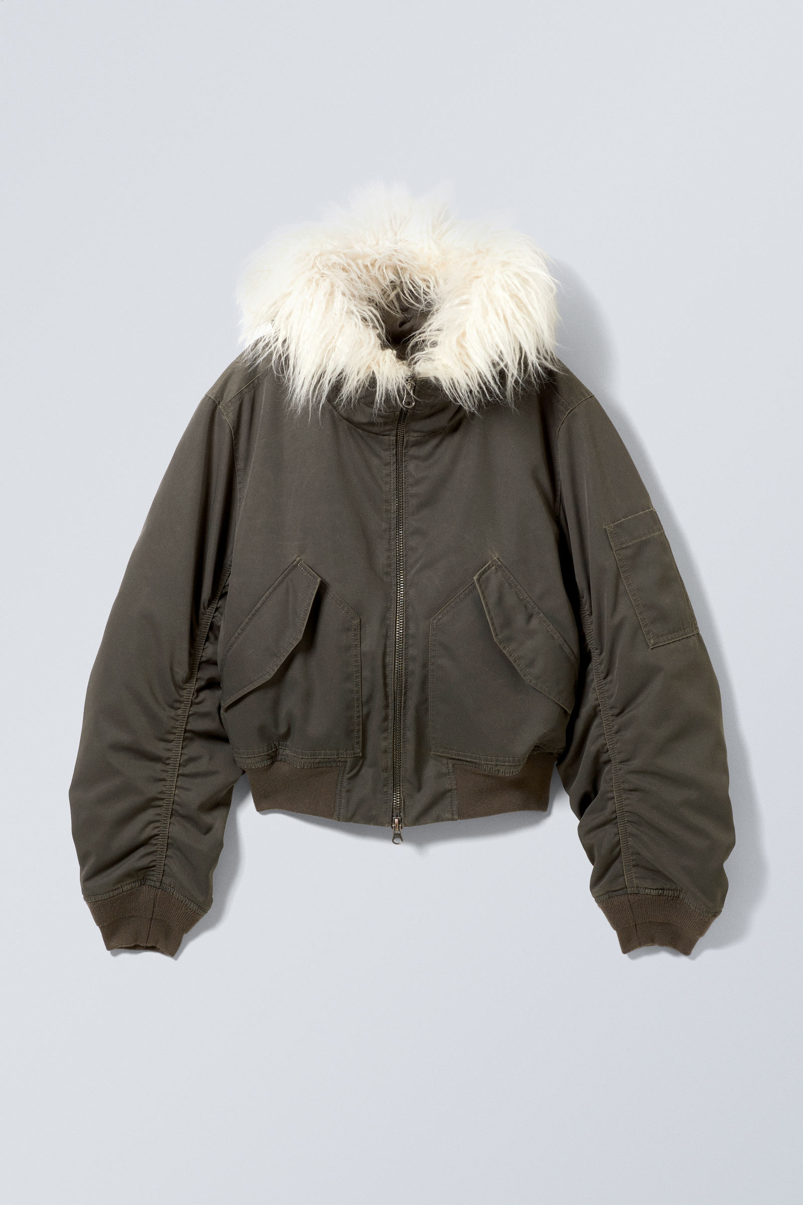 MUSINSA公式 | AFTERHOURS OVERSIZED FUR JACKET V2 (CREAM)