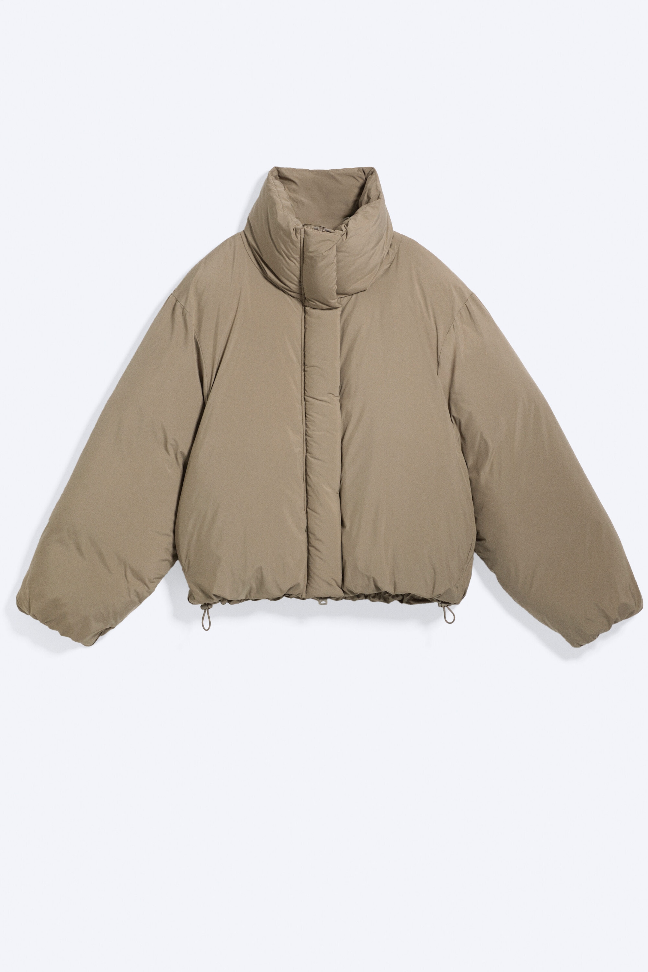 Zacht taupe - Clean pufferjack - 1