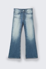 Whiped Blue - Boo Bootleg Low Waist Regular Bootcut Jeans - 4