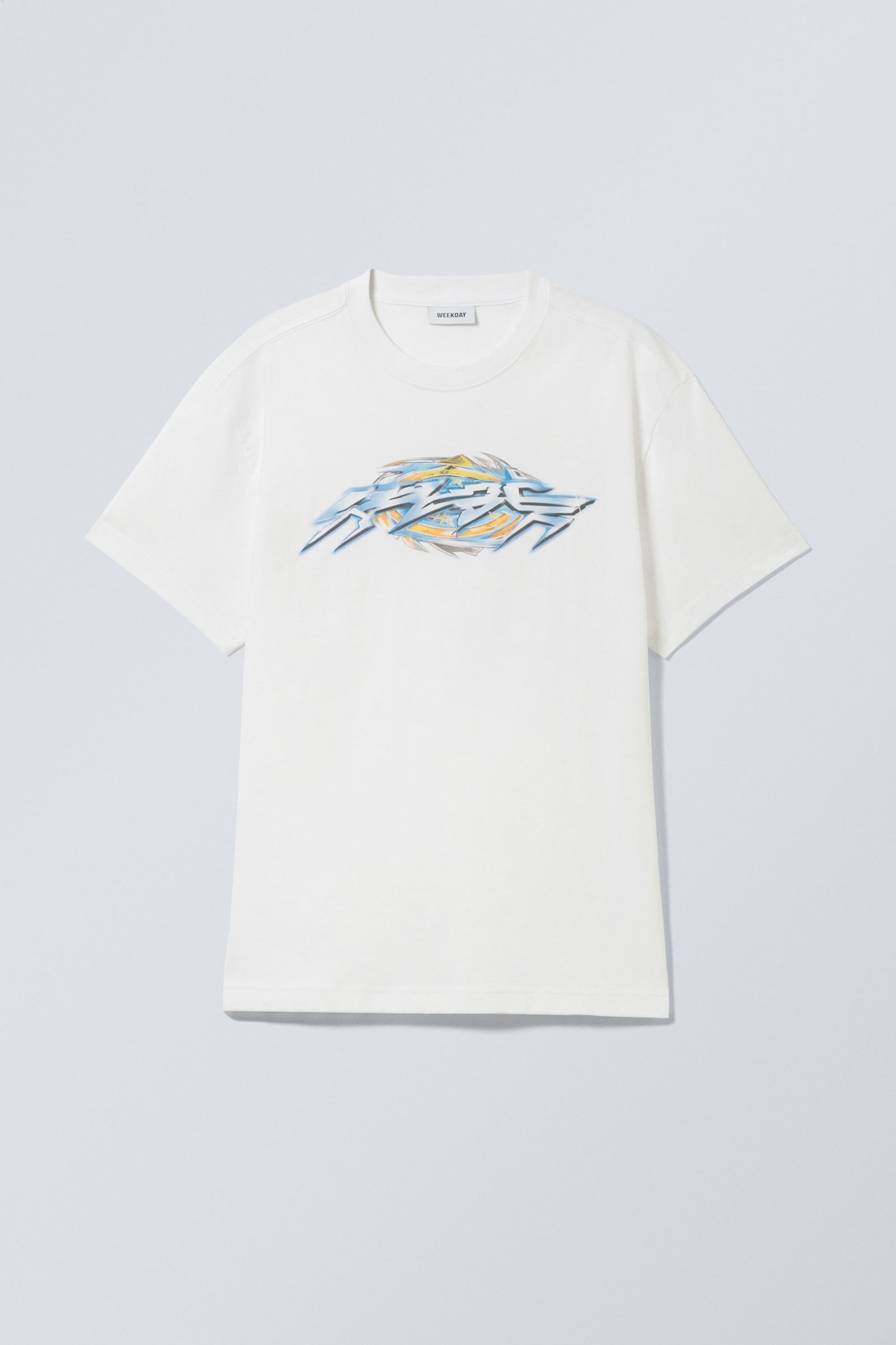 "Robo Razor" - Oversized-T-Shirt mit Grafikprint - 0
