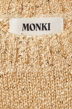 Golden Beige - Mini robe transparente en maille à paillettes - 5