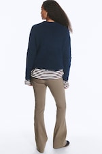 Dark Blue - Knitted Sweater - 4