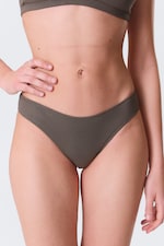 White & Washed Grey - 2-pack Ribbed Brazilian Briefs - 1