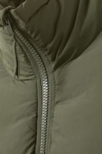 Sage Green - Drawstring Nylon Puffer Jacket - 6