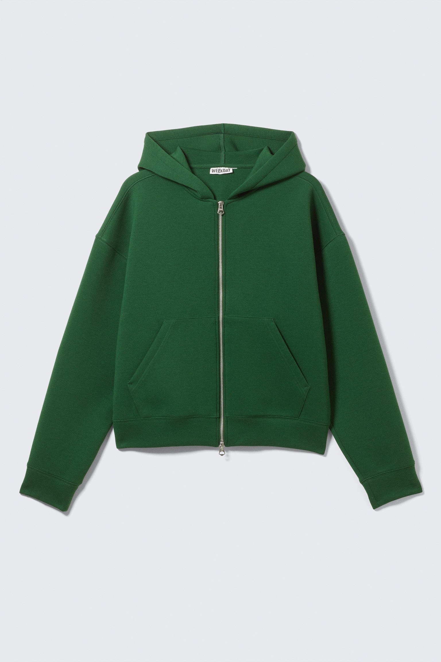 Sweat à capuche zippé en scuba Simon - Vert foncé/Noir/Gris chiné/Bleu foncé/Marron foncé - 2