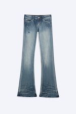 Thorn Blue - Medium Blue - Booty Bei Low Rise Skinny Bootcut Jeans - 5
