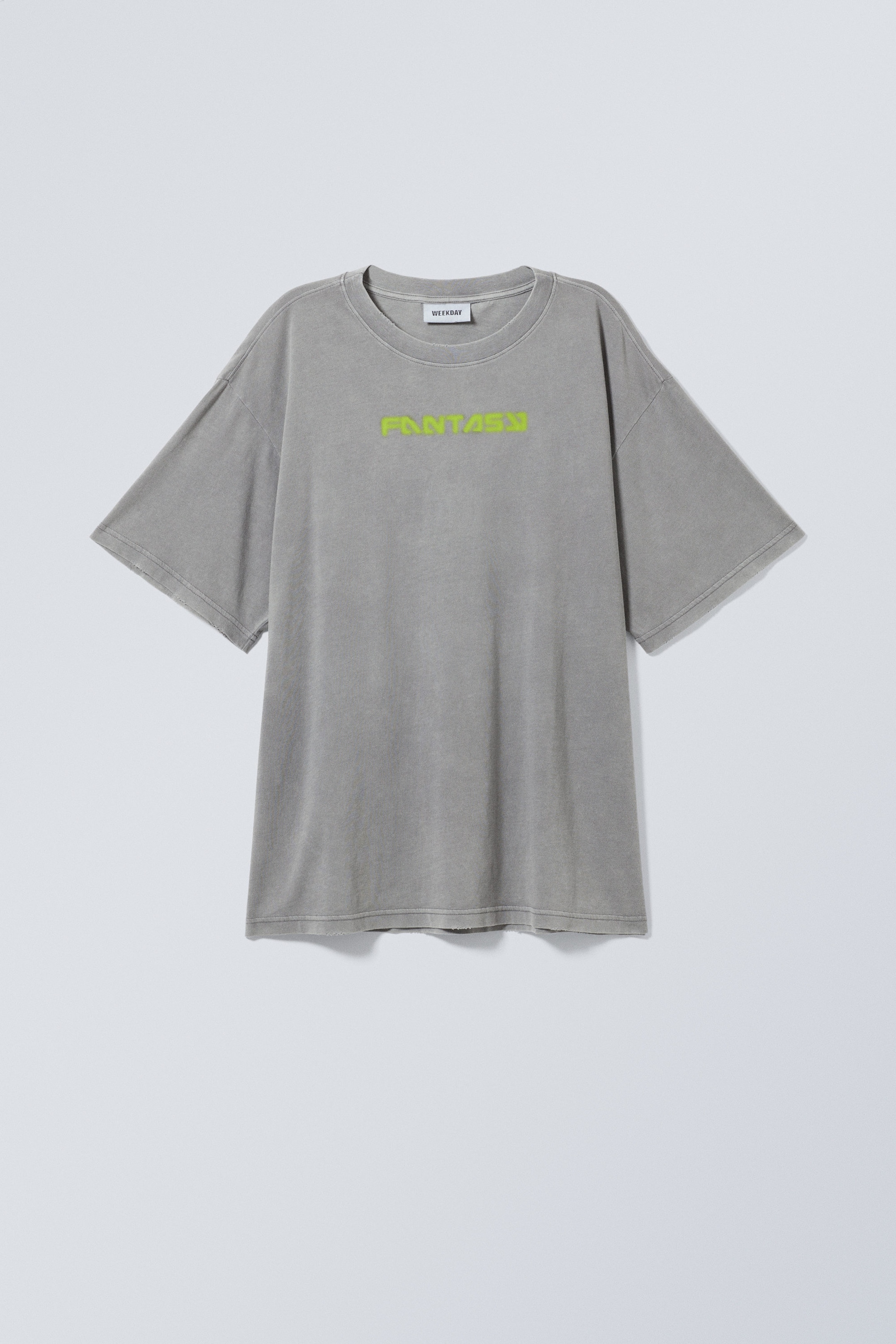 Neongroene afbeelding - Gen T-shirt met print - 0