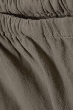 Grey - Low Rise Loose Pull-on Trousers - 5