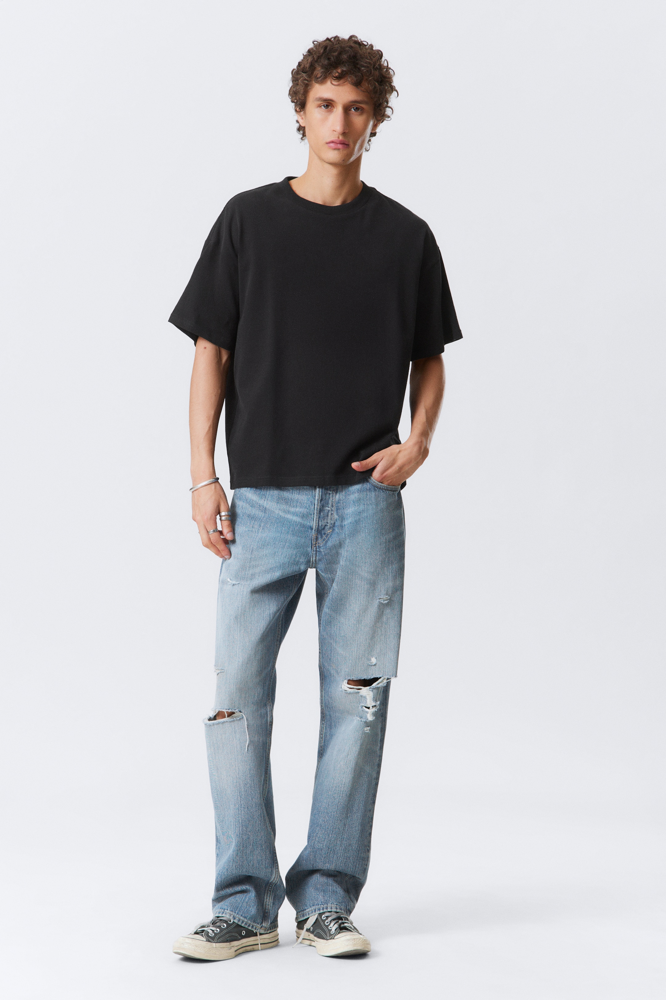 Visualizza immagine più grande: T-shirt Great boxy pesante - Nero - UOMO | H&M IT 2