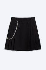 Black - Yungblud Mid Rise Denim Kilt - 5