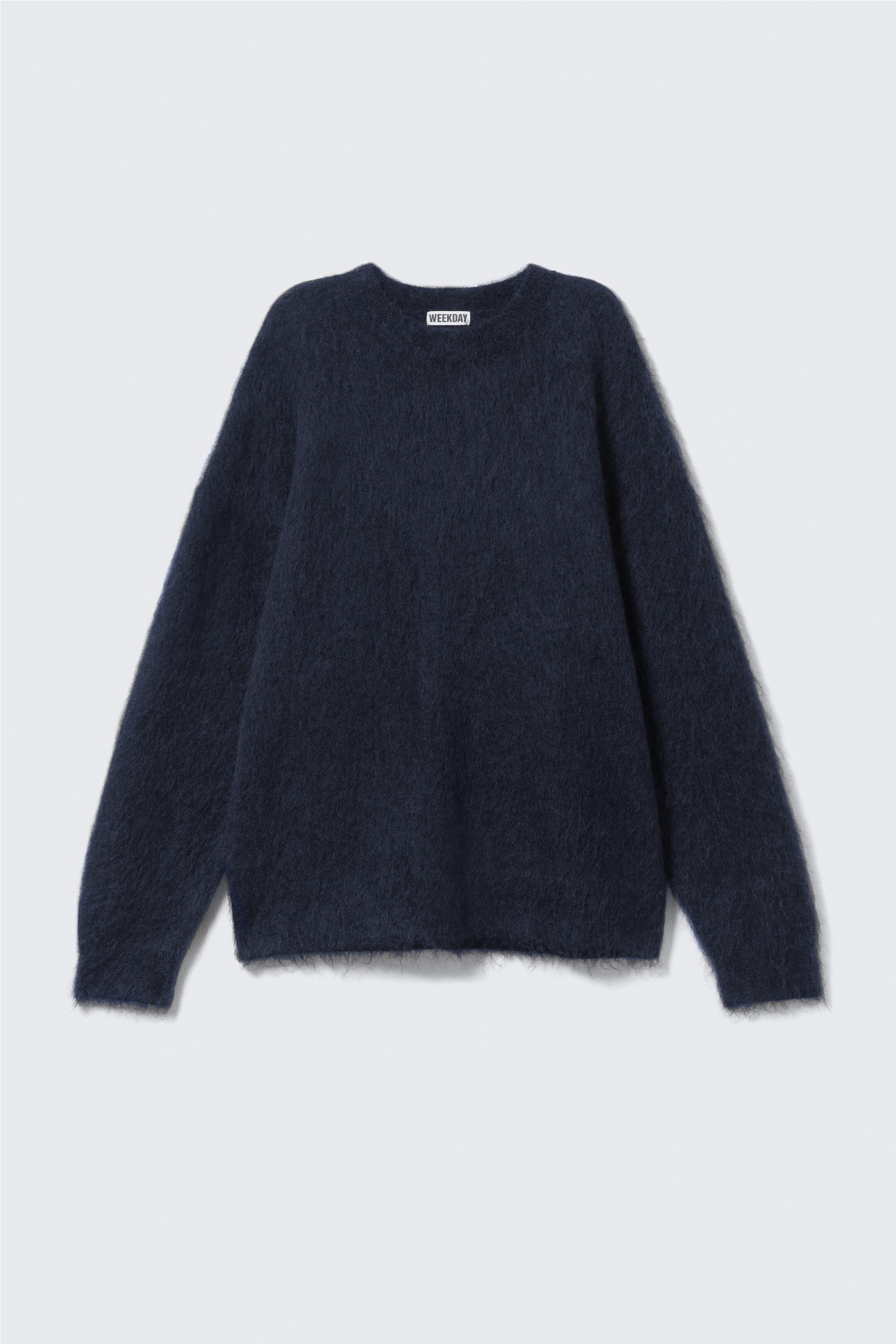 Größeres Bild ansehen: Oversized-Strickpullover aus Mohairmischung - Dunkelblau meliert - Ladies | H&M DE 5
