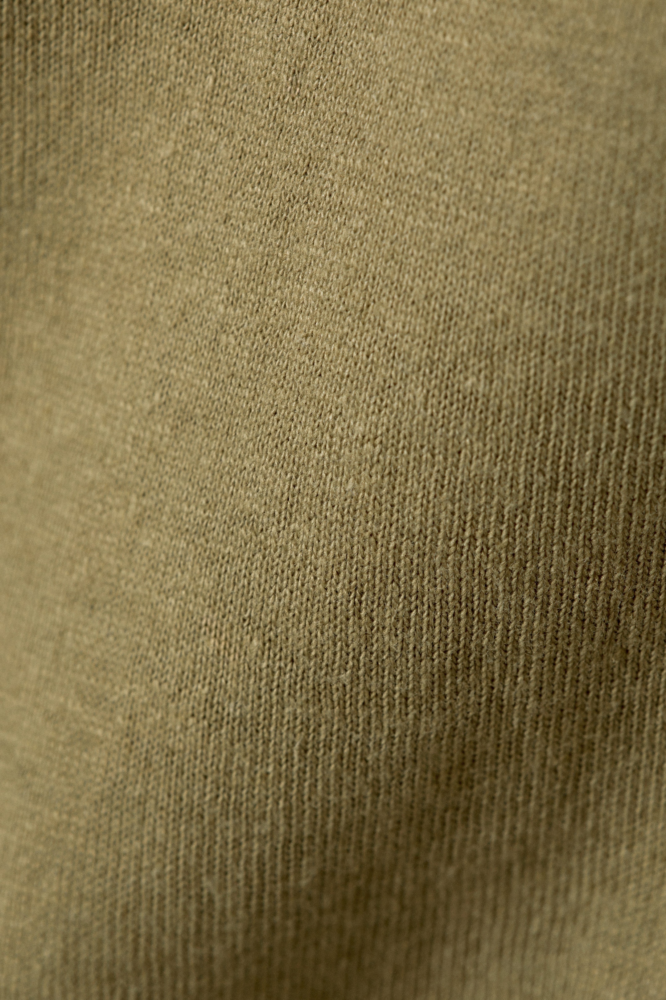 Khaki Green - Slim Short-Sleeved Cotton T-shirt - 8