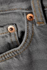 Misty Grey - Light Grey - Rail Mid Rise Loose Wide Leg Jeans - 1