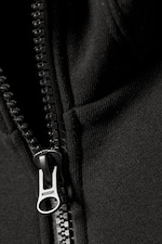 Schwarz - Balaklava-Kapuzenpullover Tim mit Reißverschluss - 1