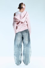 Cloudy Blue - Medium Blue - Dunno Loose Barrel Leg Jeans taille basse unisexe - 6