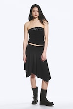 Noir - Haut tube à liens croisés - 1