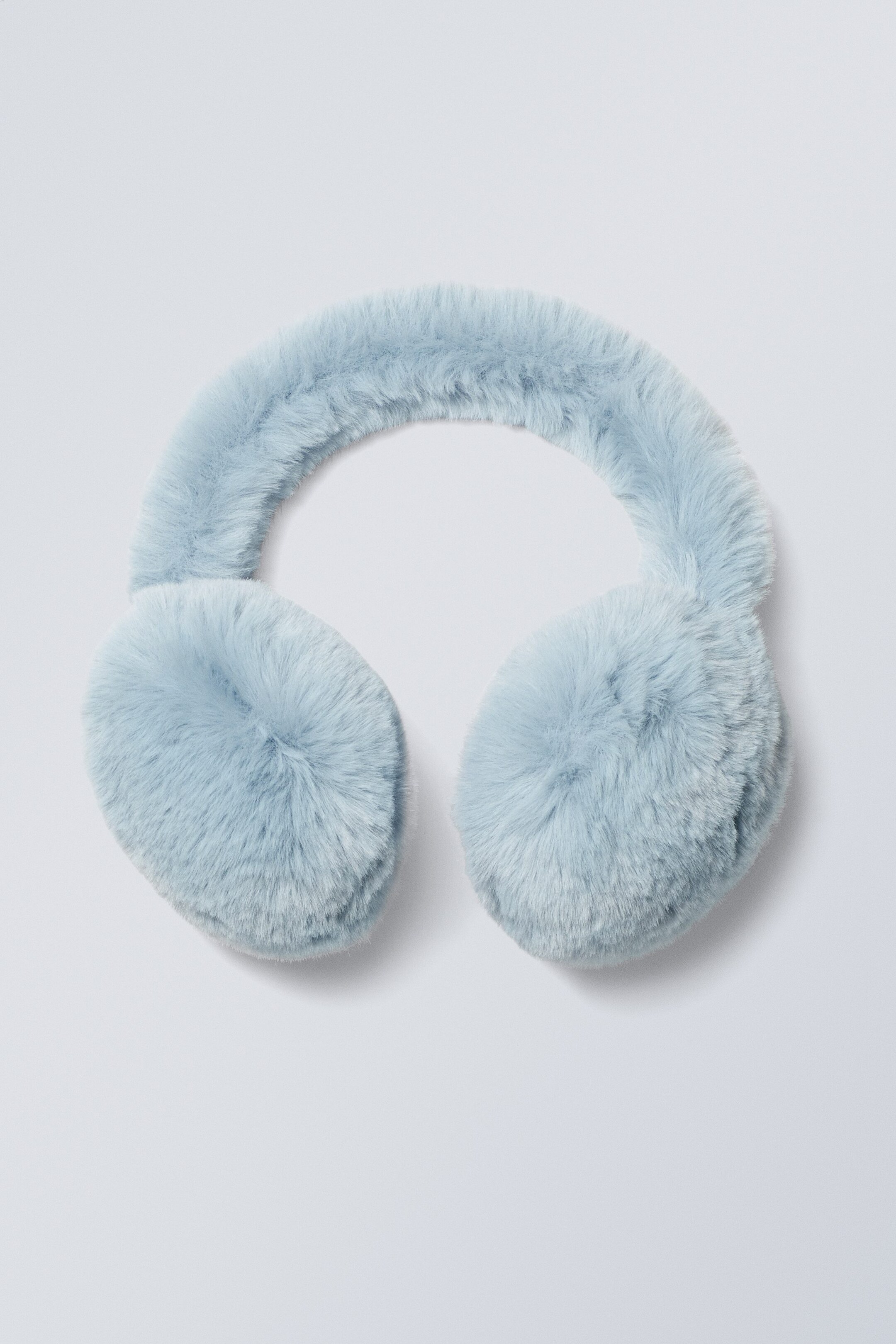 Dusty light blue - Fiona Faux Fur Earmuffs - 0