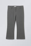 slim fit capri trousers - Dark Grey | Weekday WW