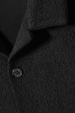 Black - Relaxed Resort Terry Shirt - 1