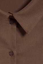 Dusty Brown - Fitted Buttoned Shirt - 4