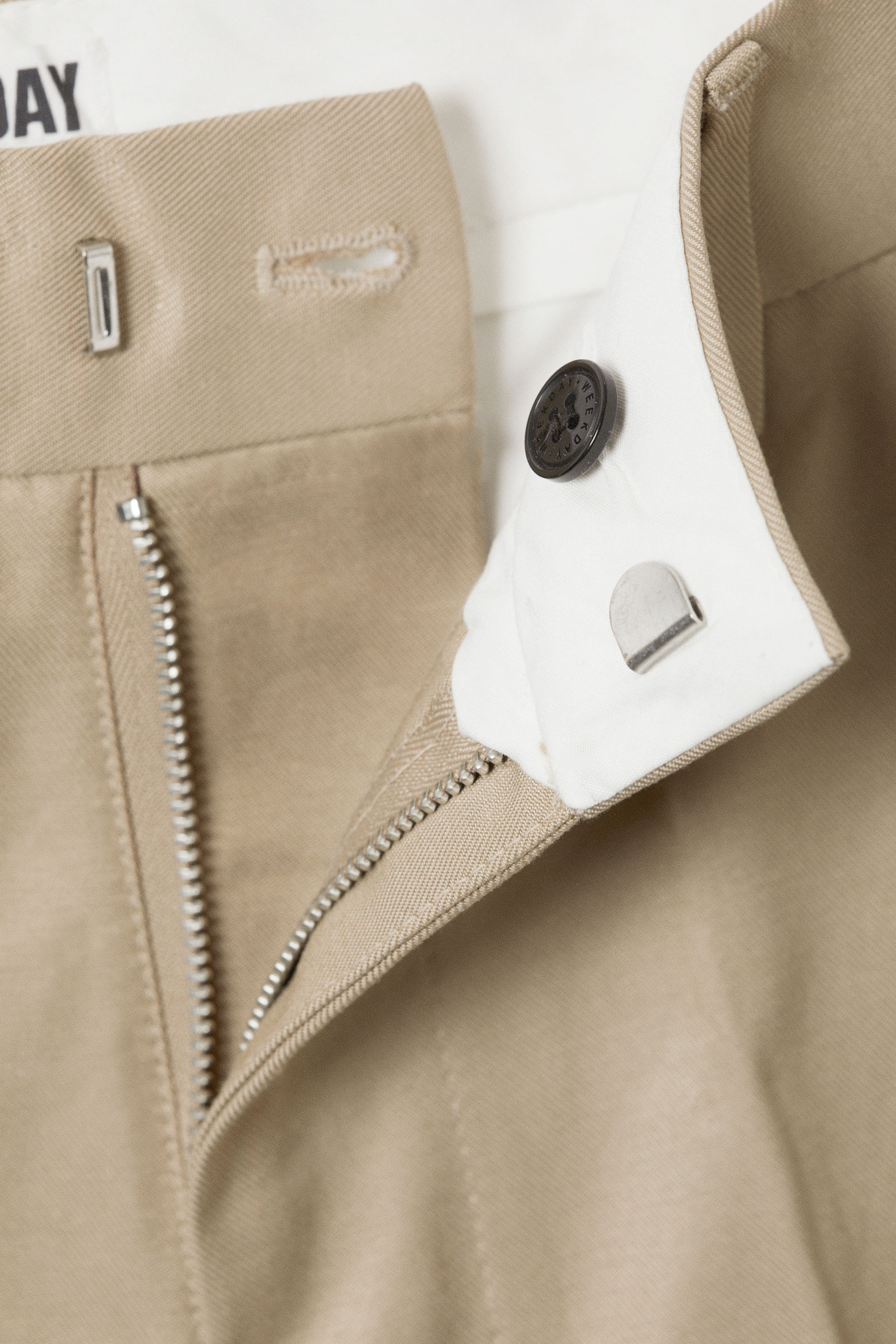 Beige - Locker geschnittene Anzugshorts - 5