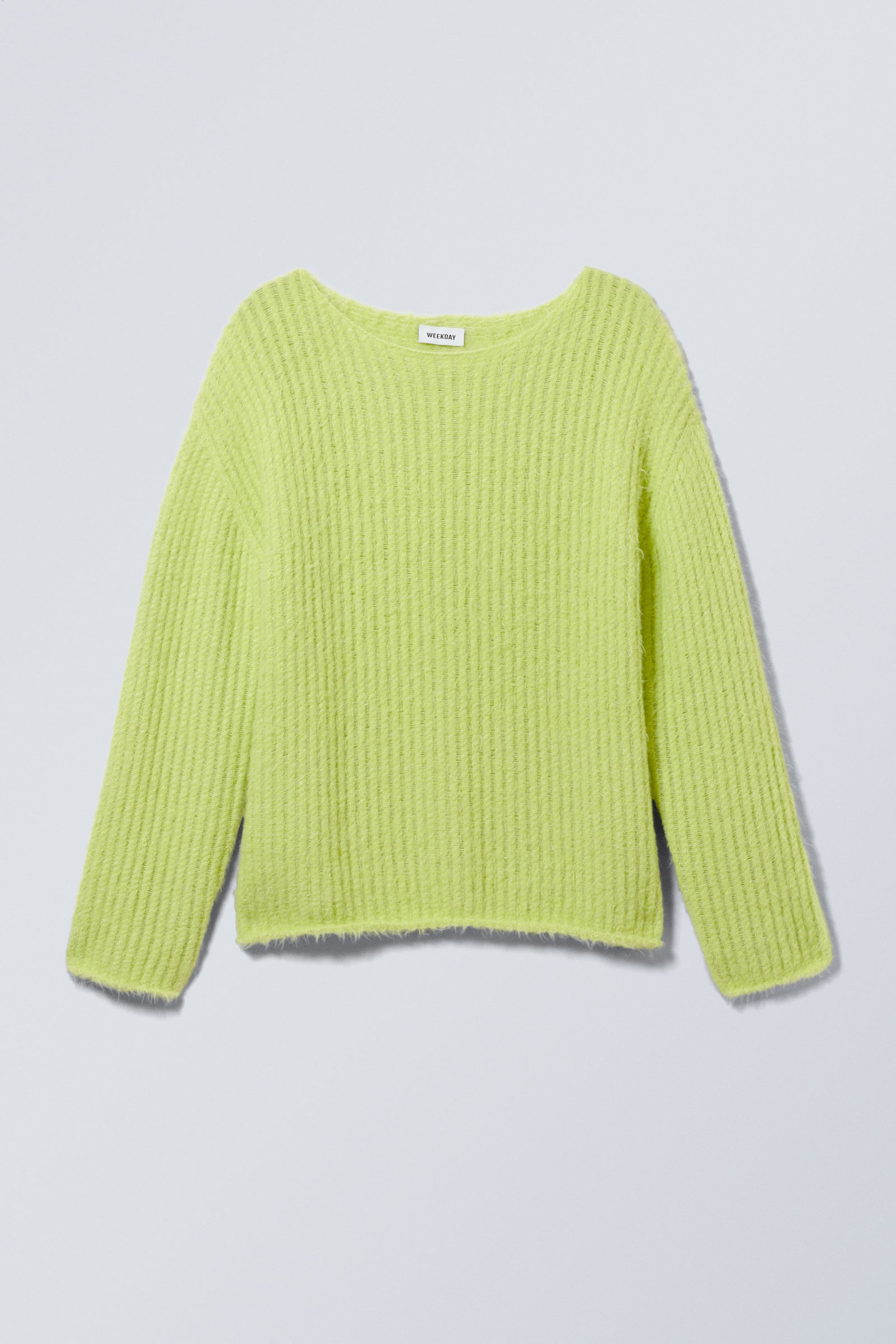 Hellgelb - Pullover Tone mit offener Struktur - 0