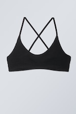 Noir - Haut de bikini structuré - 0