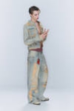 Hellblau - Pink Rip - CM x LB Looser Pink Rip Unisex Jeans - 7