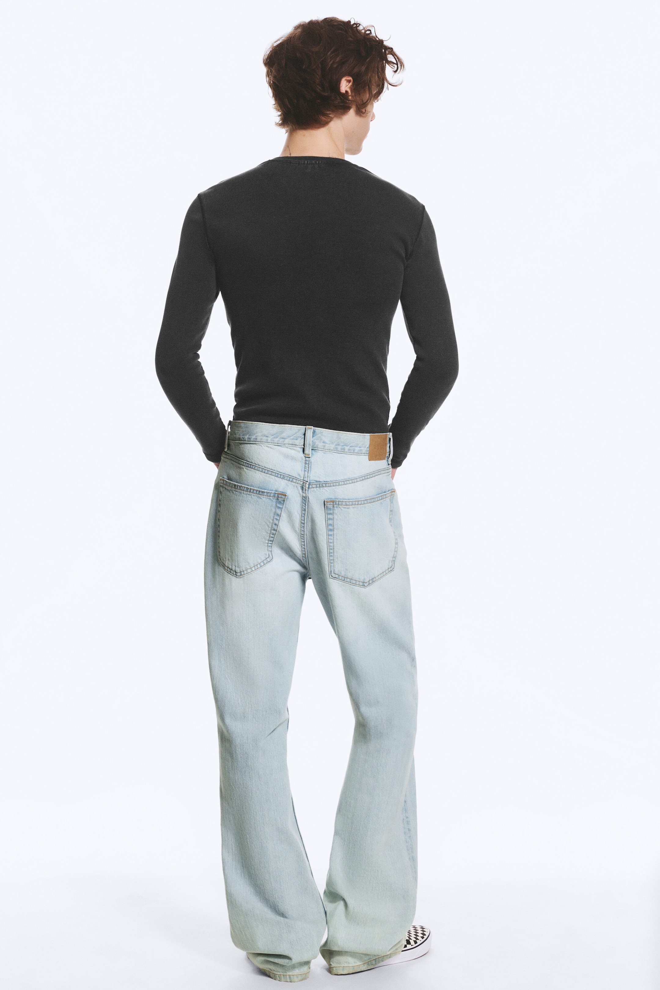 Ghost Blue - Light Blue - Mercury Mid Rise Relaxed Bootcut Jeans - 5