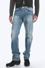 Stirrup Blue - Mittelblau - Comet Low Waist Slim Fit Straight Jeans - 1
