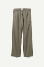 Khaki grey - Seth Wide Linen Mix Joggers - 0