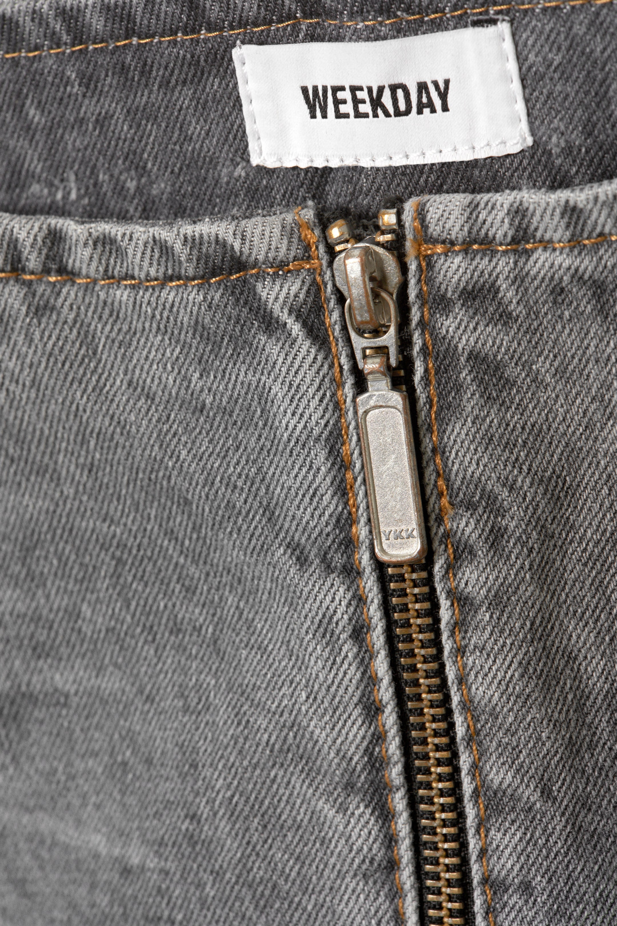 Ljus tvättad grå - Ontario Denim Minikjol - 1