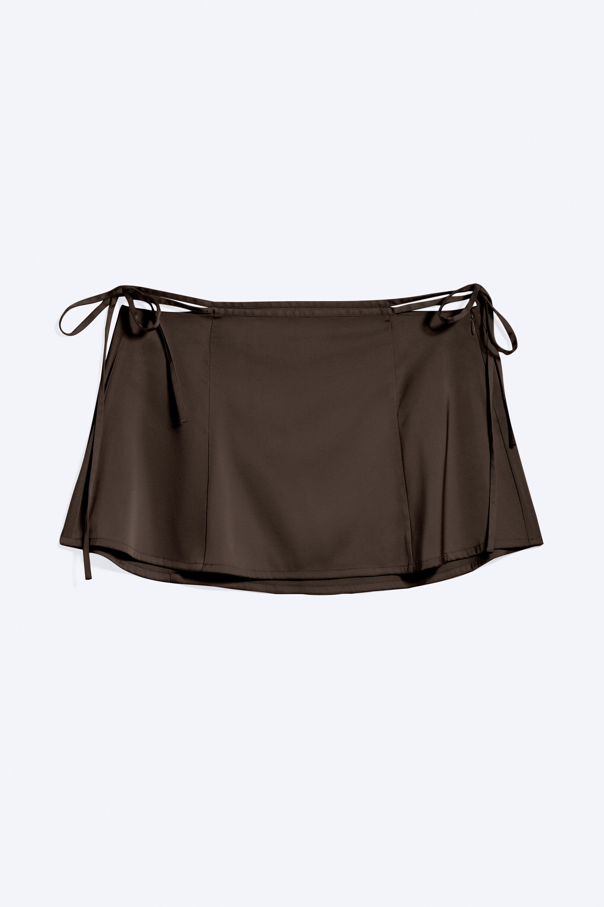 72▢HYEON pepper mini wrap skirt TS0828-8 strappy mini wrap skirt - Dark Mole | Weekday GB