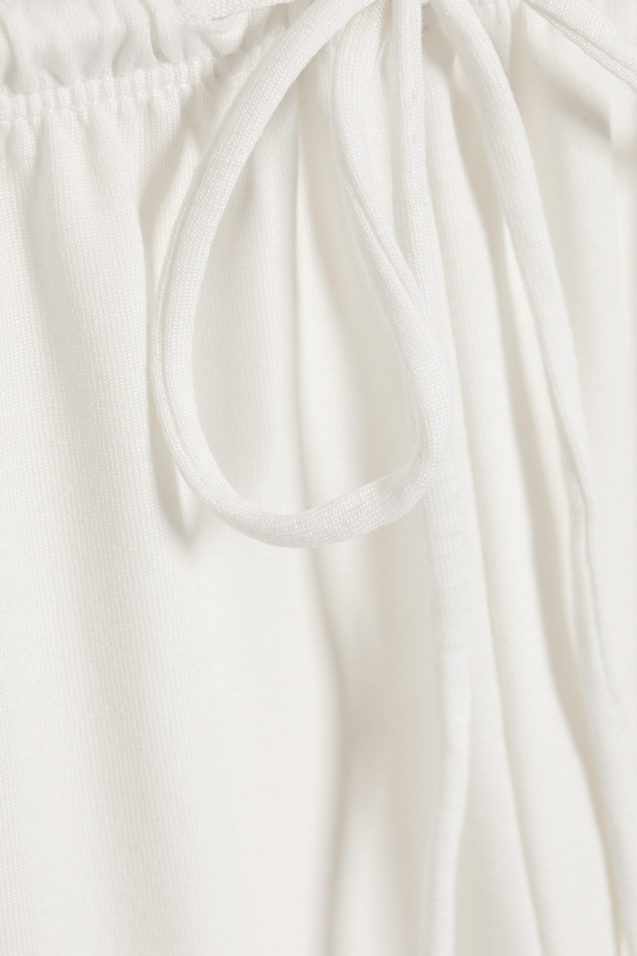 Weiß - Lockere Lyocell-Hose mit mittelhohem Bund - 5