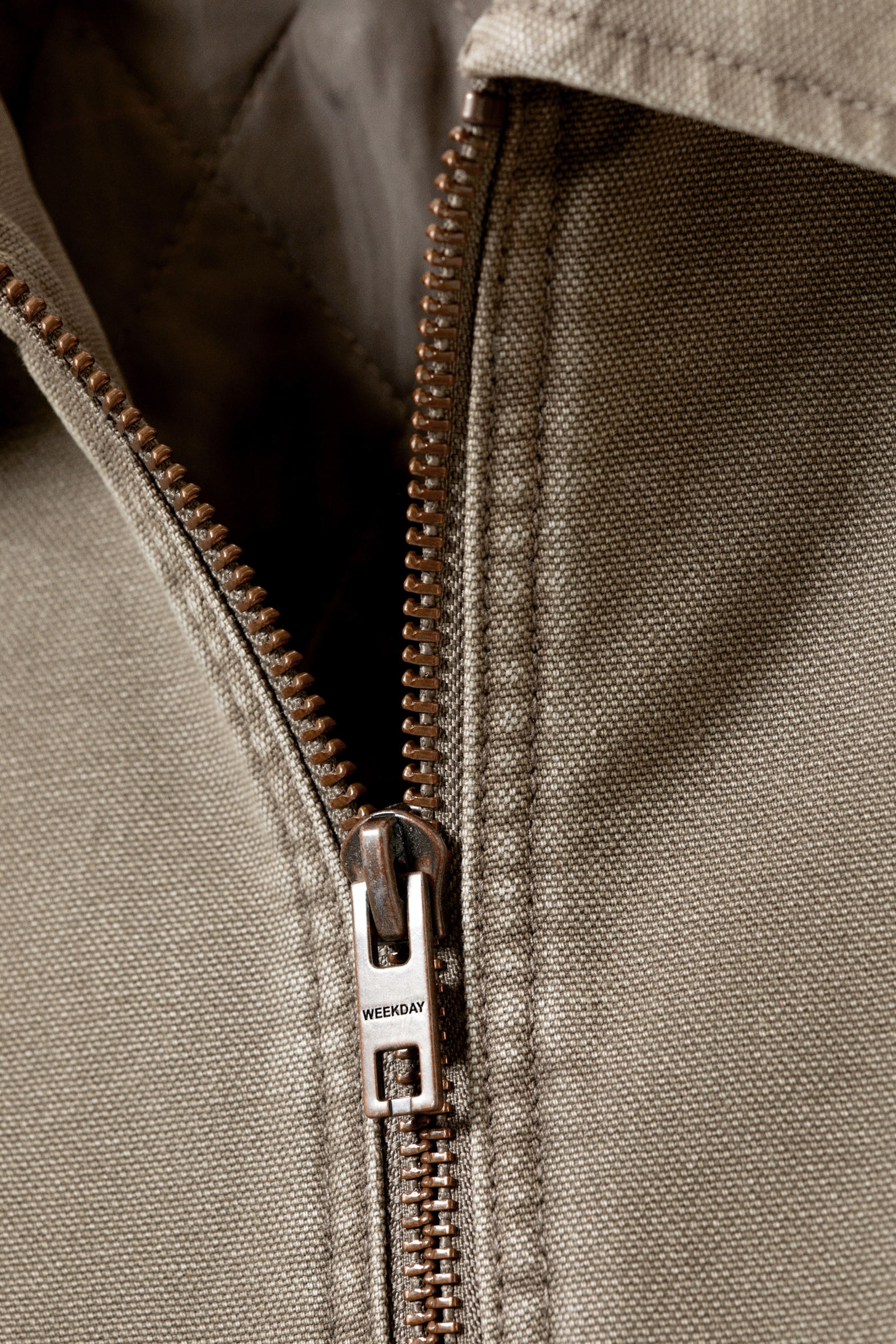 Zacht taupe - Relaxt utility jack met wassing - 5