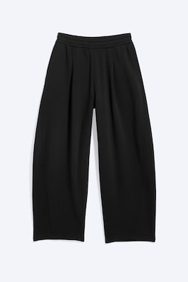 Plisserade sweatpants med ledig passform
