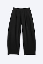 Donkerzwart - Loose Pleated Sweatpants - 4