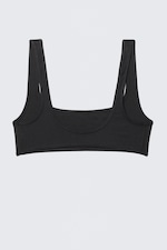 Black - Soul Micro Scooped Soft Bra - 1