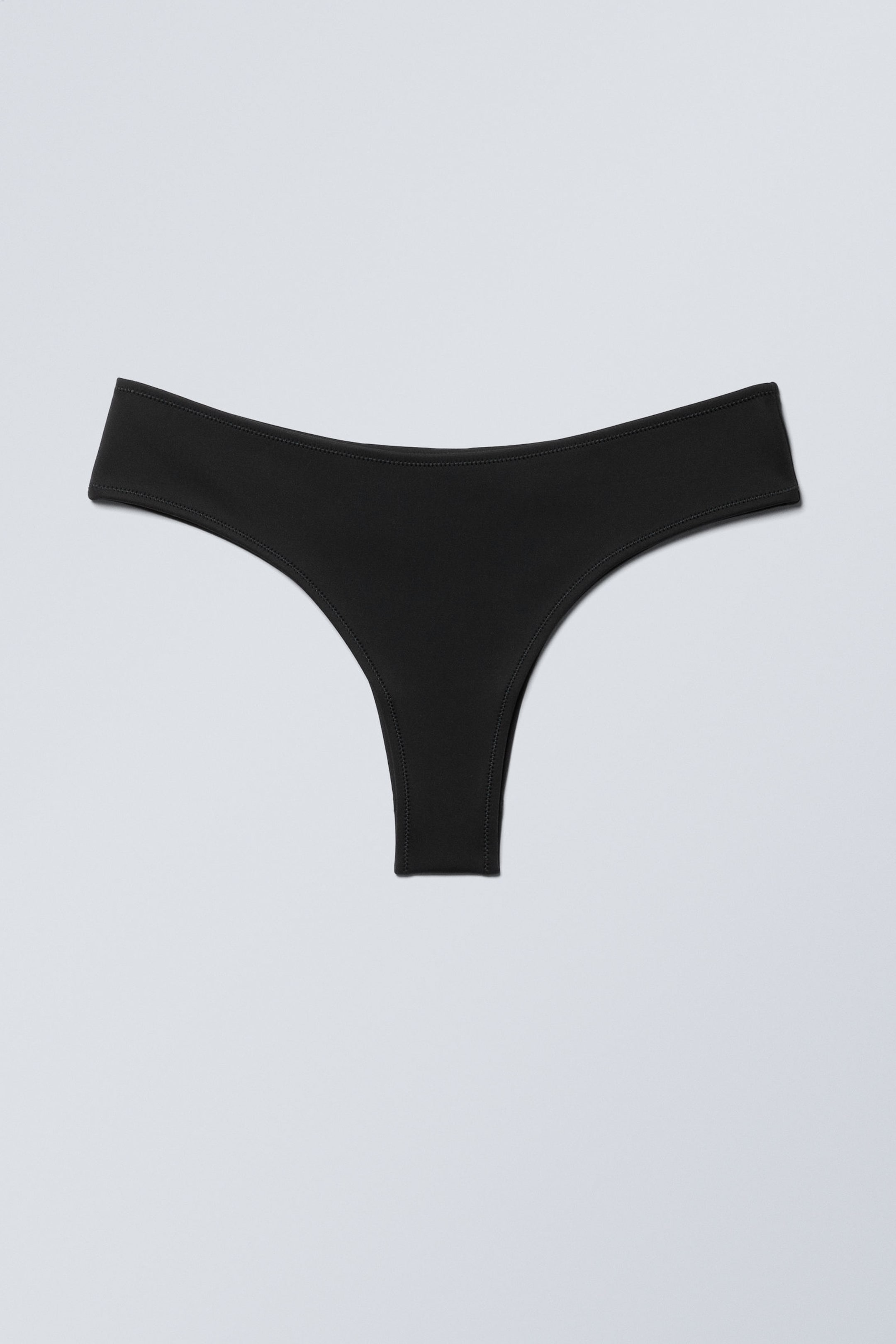 Black - Scuba Cheeky Hipster Bikini Bottoms