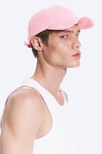 Light Pink - Distressed Cropped Cap - 0