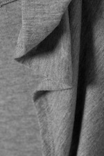 Gris chiné - Top drapé à capuche sans manches en lyocell - 5